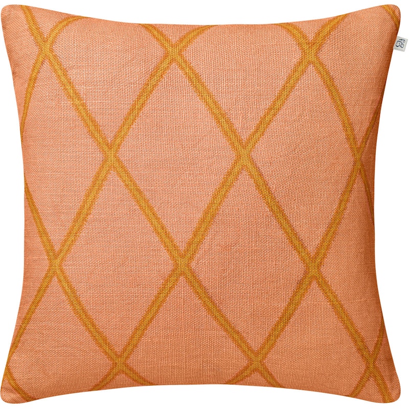 Ikat Orissa Kuddfodral 50x50, Rose/Spicy Yellow