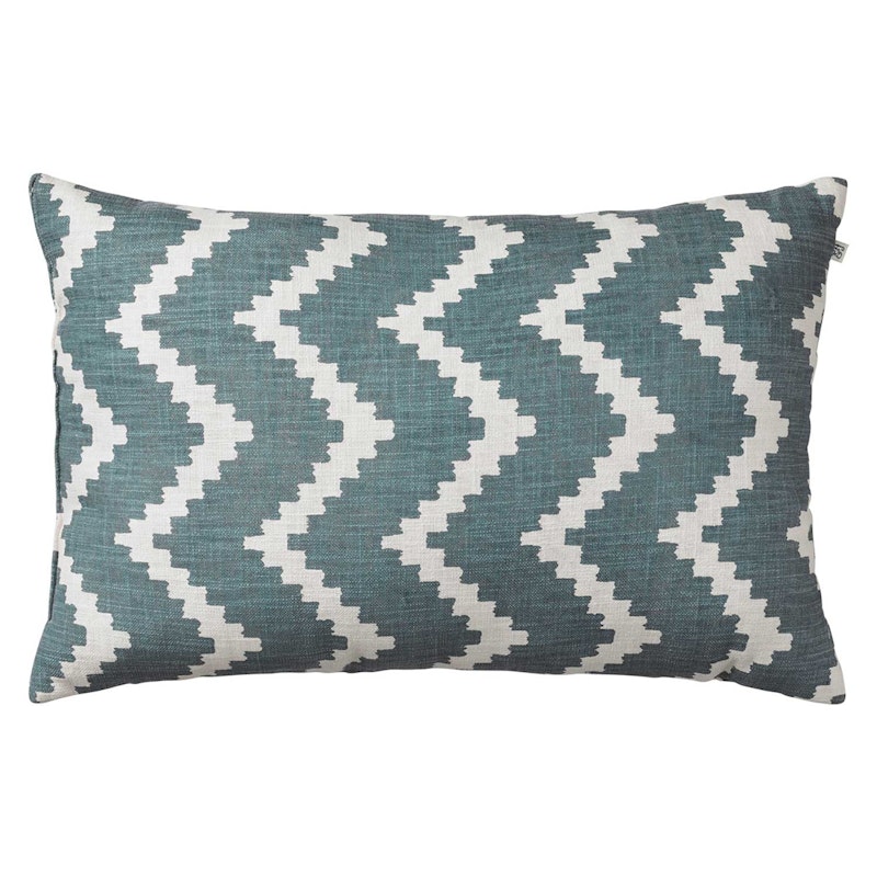 Ikat Sema Kudde 40x60 cm Utomhus, Heaven Blue / Off-white