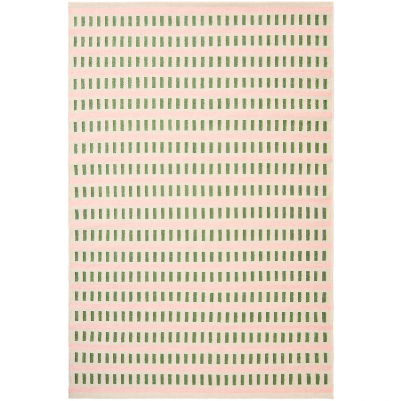 Ladakh Ullmatta 180x270 cm, Cactus Green / Dusty Pink