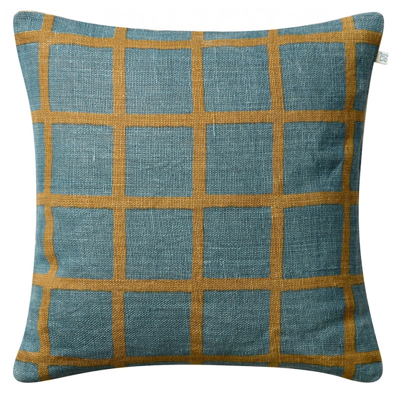 Mela Kuddfodral 50x50 cm, Heaven Blue / Khaki