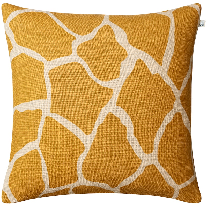 Nadi Kuddfodral 50x50 cm, Spicy Yellow / Ljusbeige