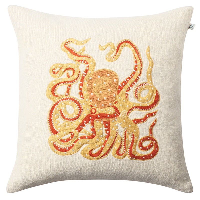 Octopus Kuddfodral 50x50 cm,  Spicy Yellow/Orange