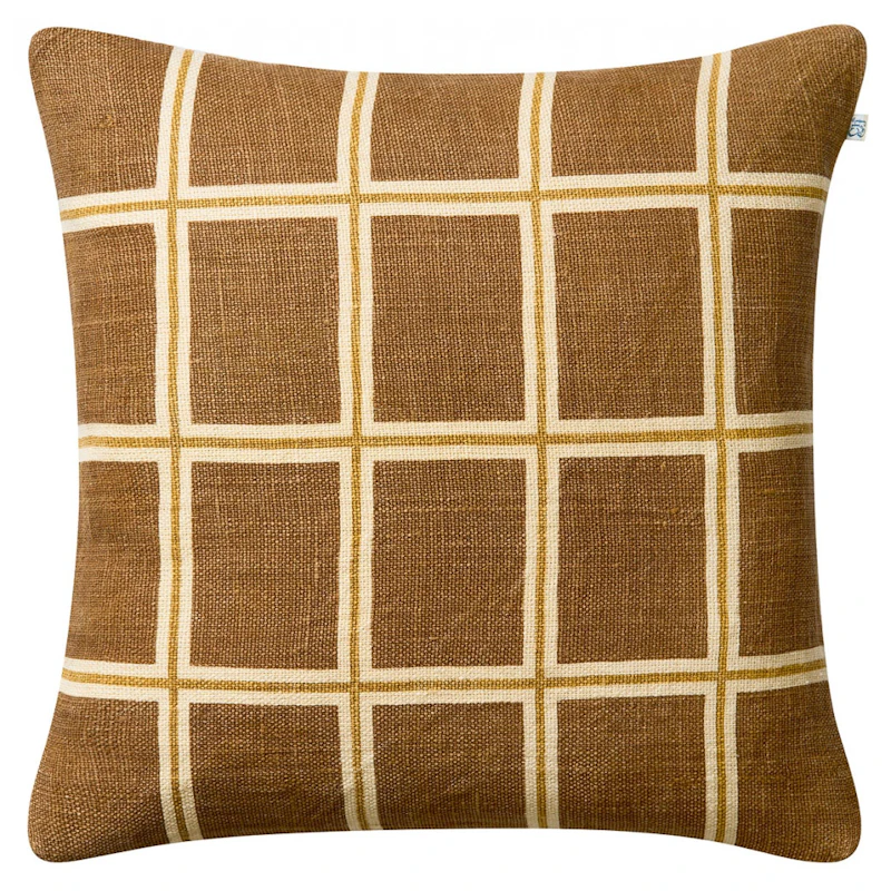 Raha Kuddfodral 50x50 cm, Taupe / Masala Yellow