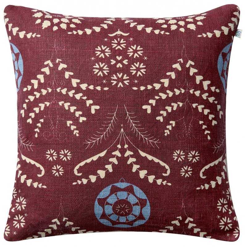 Rani Kuddfodral 50x50 cm, Ruby / Dusty Blue