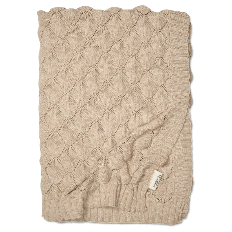 Gem Pläd 130x170 cm, Beige