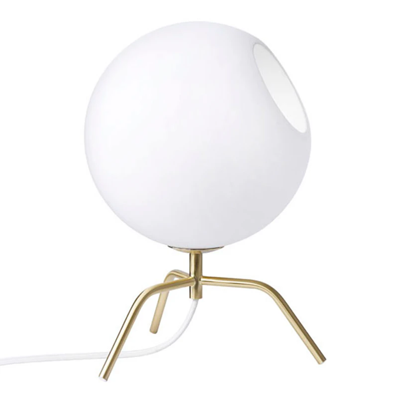 Bug 15 Bordslampa, Mässing/Vit