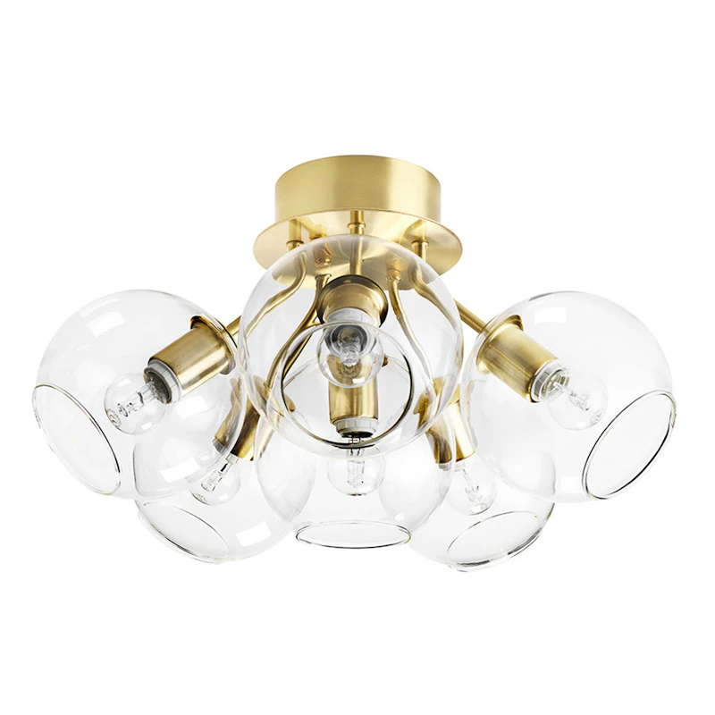 Tage 50 Plafond, Mässing/Klar