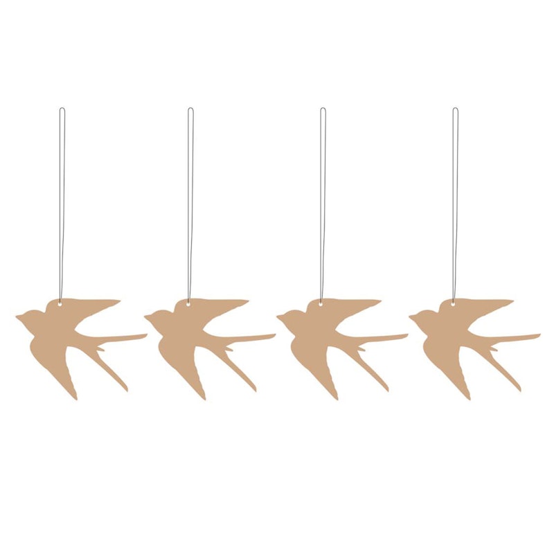 Easter Deco Bird, Cafe Au Lait 4-pack Påskdekoration Rostfritt Stål 4-pack Cafe  Au Lait
