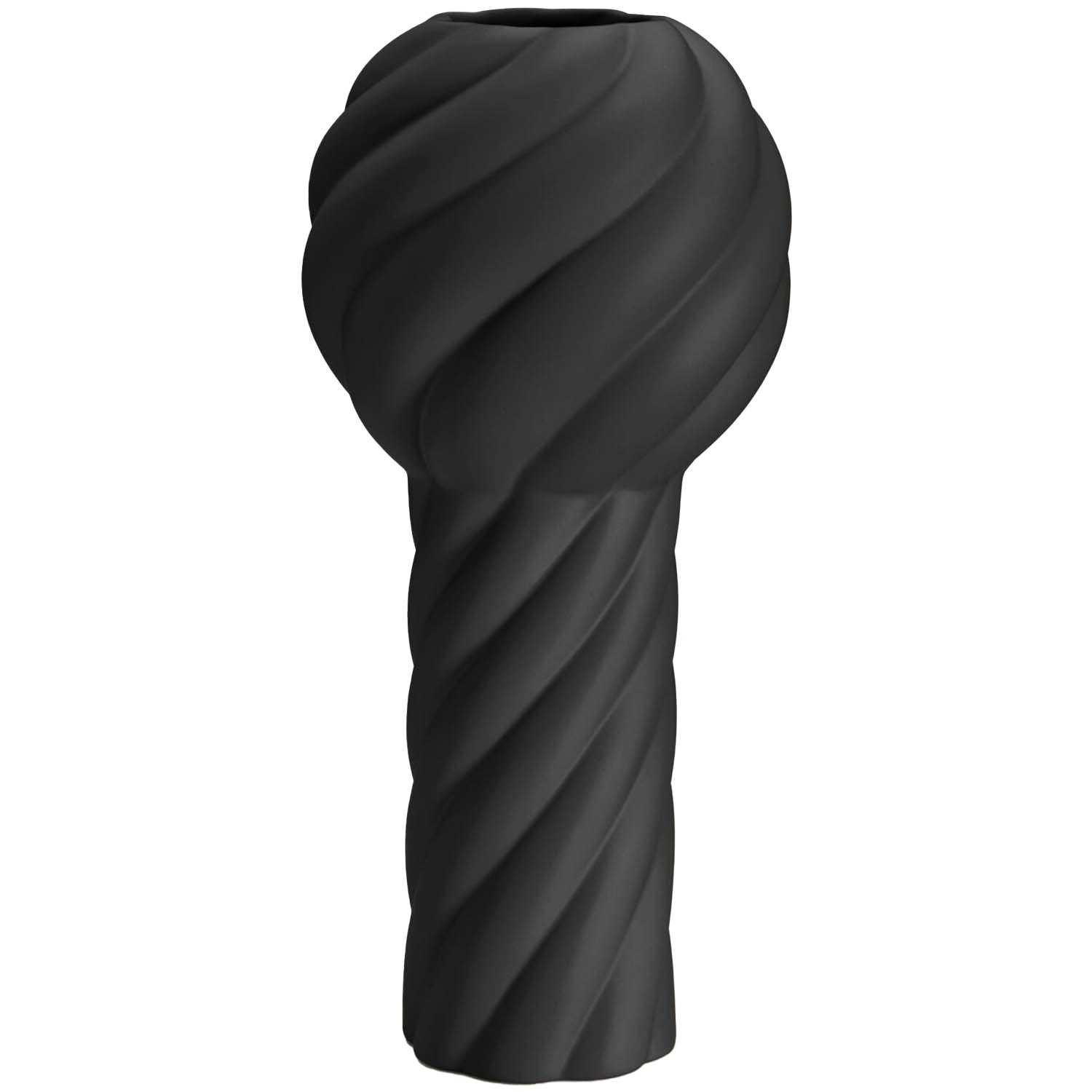 Cooee Design Twist Pillar Vas 34 Cm Svart - Vaser Keramik Svart - TH-06-01-BK