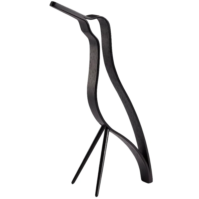Woody Bird Dekoration 18 cm, Svartbetsad Ek