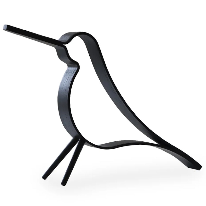 Woody Bird Dekoration 31 cm, Svartbetsad Ek