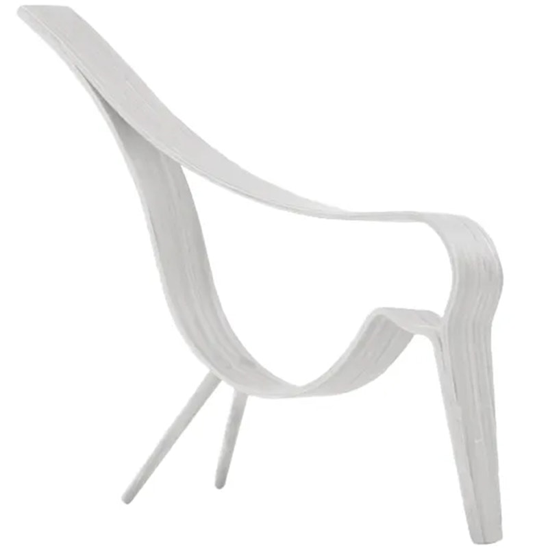 Woody Bird Dekoration Medium, Vit