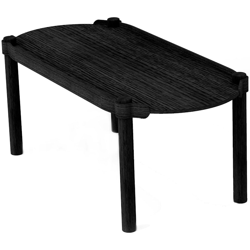 Woody Soffbord 50x105 cm, Svartbetsad Ek