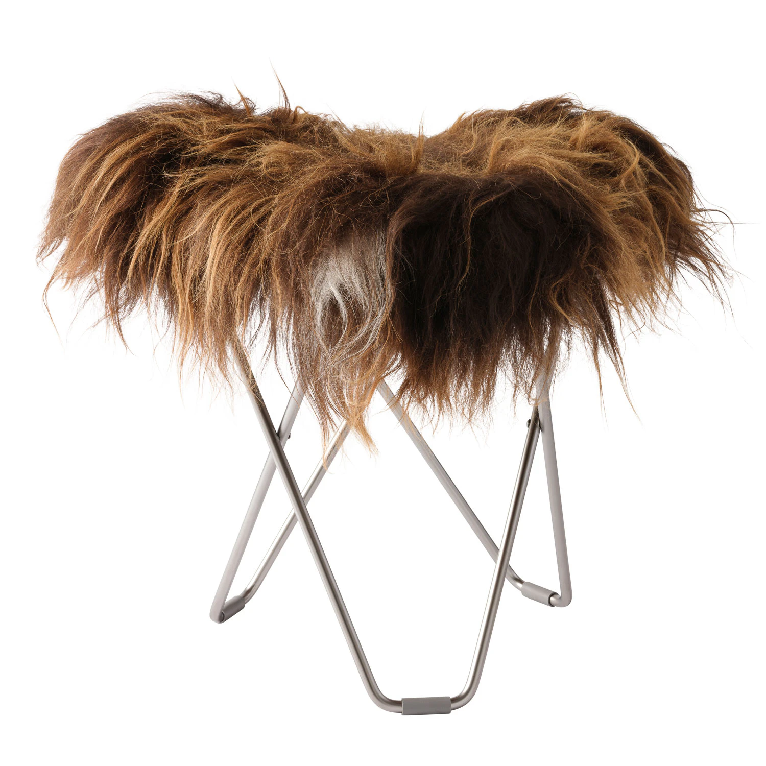 Cuero Flying Goose Iceland Pall Wild Brown/chrome - Fotpallar F&aring;rskinn Brun - 1471312