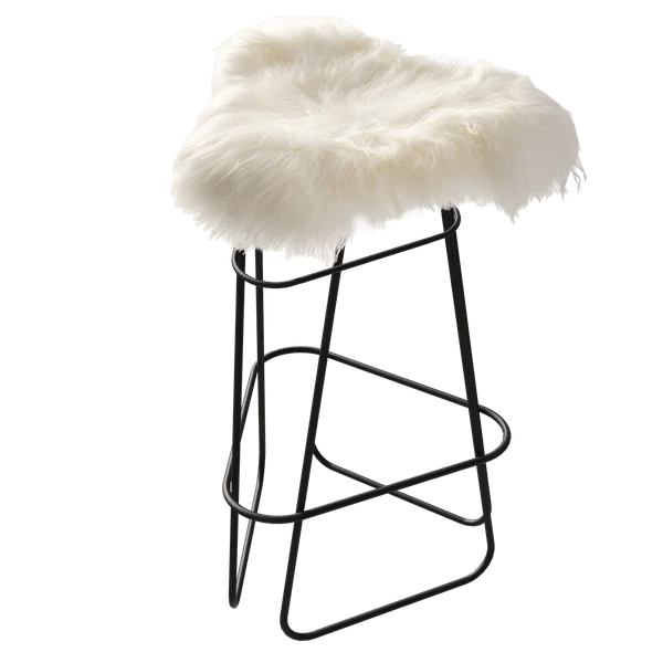 Cuero Iceland Barpall 65 Cm Svart / Wild White - Barstolar St&aring;l Wild White - 1670911