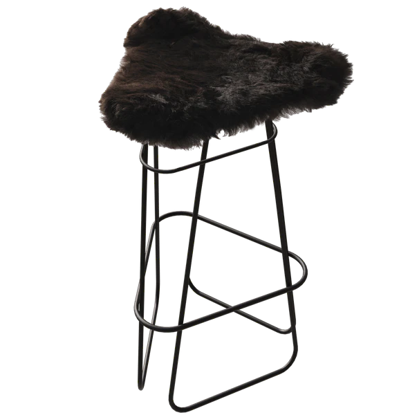 Cuero Iceland Barpall 82 Cm Svart / Shorn Black - Barstolar St&aring;l Shorn Black - 1661111