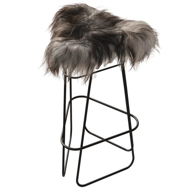 Cuero Iceland Barpall 82 Cm Svart / Wild Grey - Barstolar St&aring;l Wild Grey - 1691211