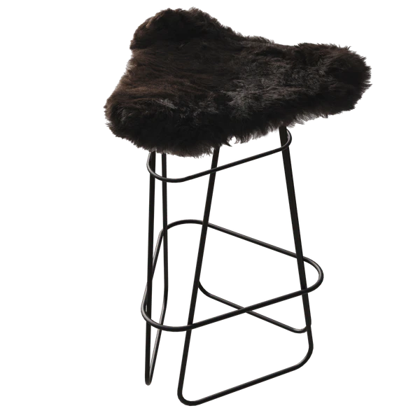 Cuero Iceland Barpall 65 Cm Svart / Shorn Black - Barstolar St&aring;l Shorn Black - 1660111