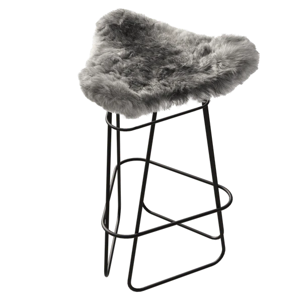 Cuero Iceland Barpall 65 Cm Svart / Shorn Grey - Barstolar St&aring;l Shorn Grey - 1661211