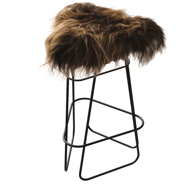 Cuero Iceland Barpall 65 Cm Svart / Wild Brown - Barstolar St&aring;l Wild Brown - 1671311