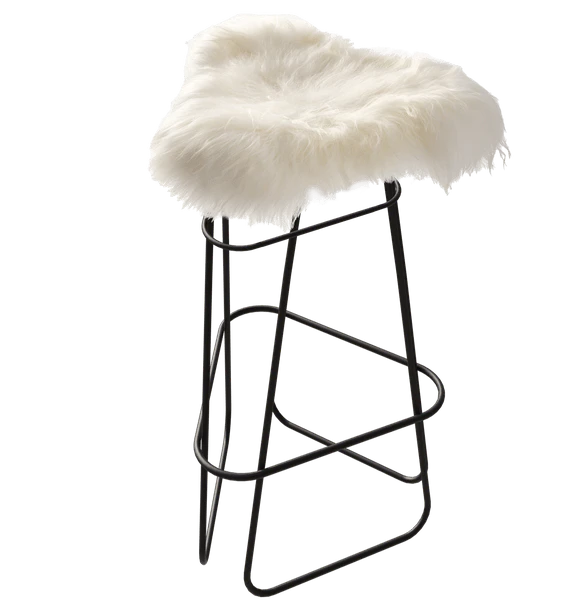 Cuero Iceland Barpall 82 Cm Svart / Wild White - Barstolar St&aring;l Wild White - 1671911