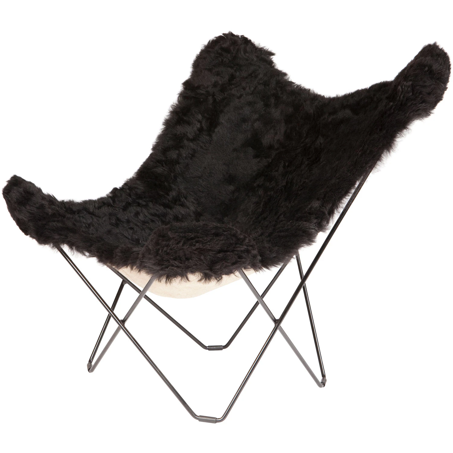 Cuero Iceland Mariposa Butterfly Chair Shorn Black/black - F&aring;t&ouml;ljer F&aring;rskinn Svart - 1110101