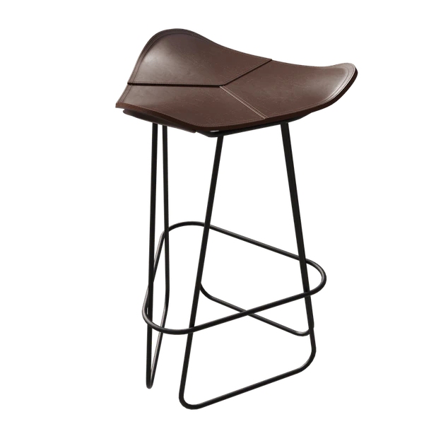 Cuero Pampa Barpall 82 Cm Svart / Chocolate - Barstolar St&aring;l Choklad - 1601411