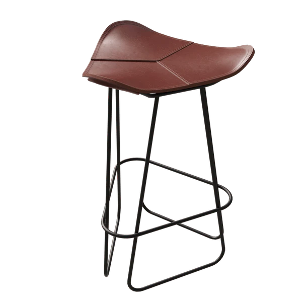 Cuero Pampa Barpall 82 Cm Svart / Ek - Barstolar St&aring;l Ek - 1601611