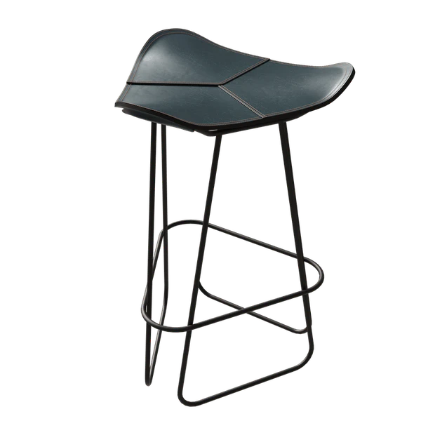 Cuero Pampa Barpall 65 Cm Svart / Ocean Blue - Barstolar St&aring;l Ocean Blue - 1600811