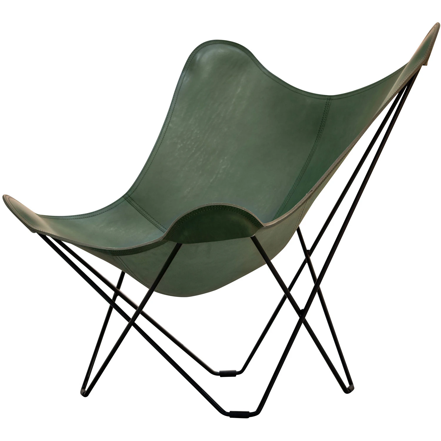 Cuero Pampa Mariposa Butterfly Chair Grass Green/black - F&aring;t&ouml;ljer L&auml;der Gr&auml;sgr&ouml;n - 1010701