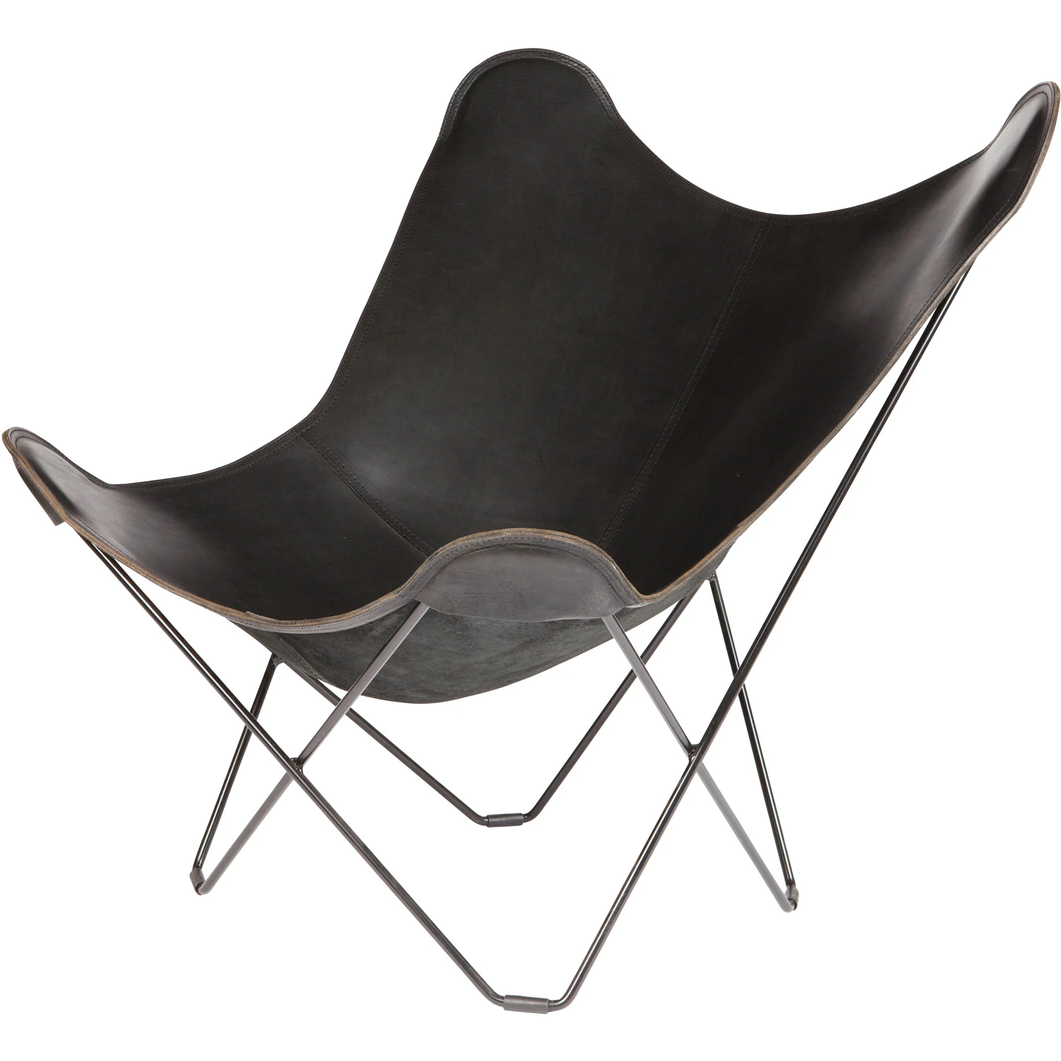 Cuero Pampa Mariposa Butterfly Chair Black/black - F&aring;t&ouml;ljer L&auml;der Svart - 1010101