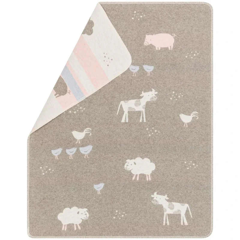 Juwel Babyfilt 70x90 cm Farm Animals, Smoke