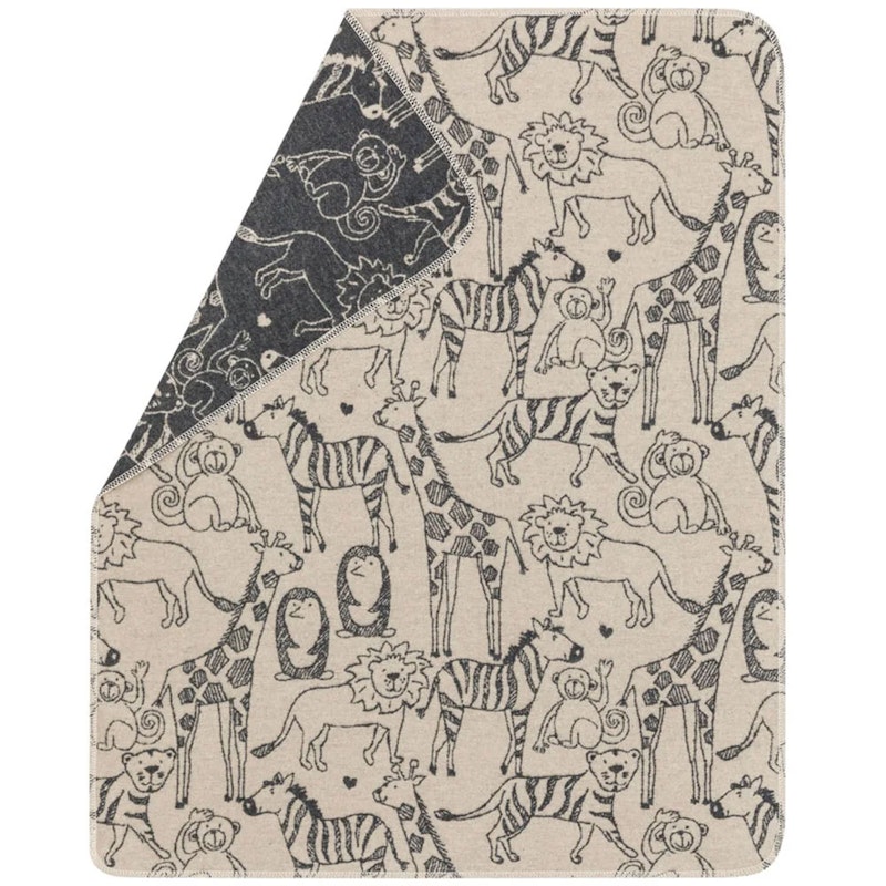 Juwel Babyfilt 70x90 cm Safari Animals, Beige / Grå