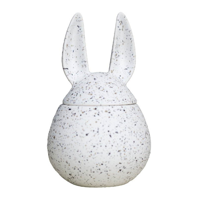 Eating Rabbit Burk Med Lock 14 cm, White Dot