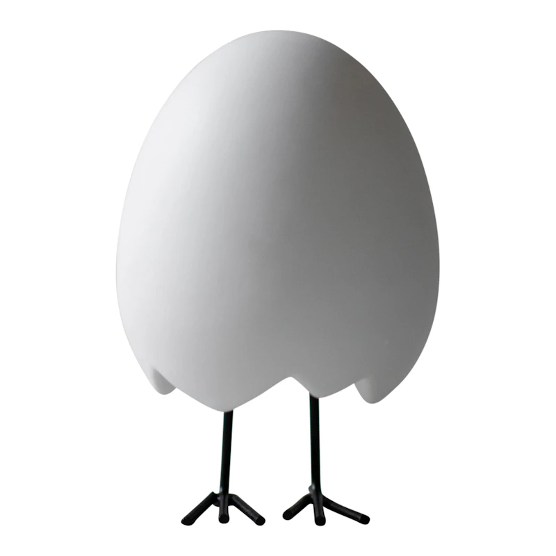 Happy Feet Påskdekoration 12 cm, Vit