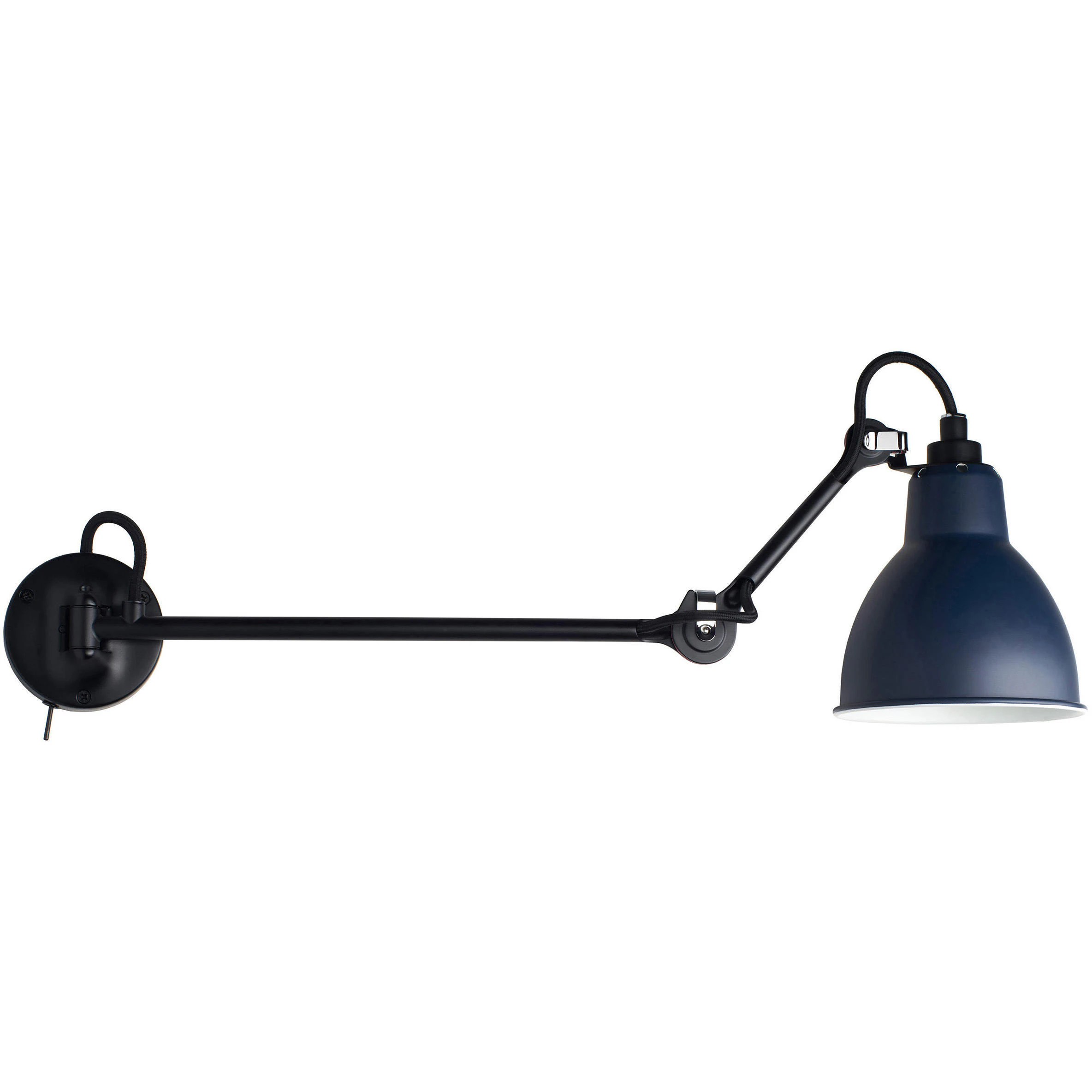 Dcw&eacute;ditions Lampe Gras N&deg;204 L40 Sw V&auml;gglampa Bl&aring; - V&auml;gglampor St&aring;l Bl&aring; - 204 L40 SW BL-BLUE