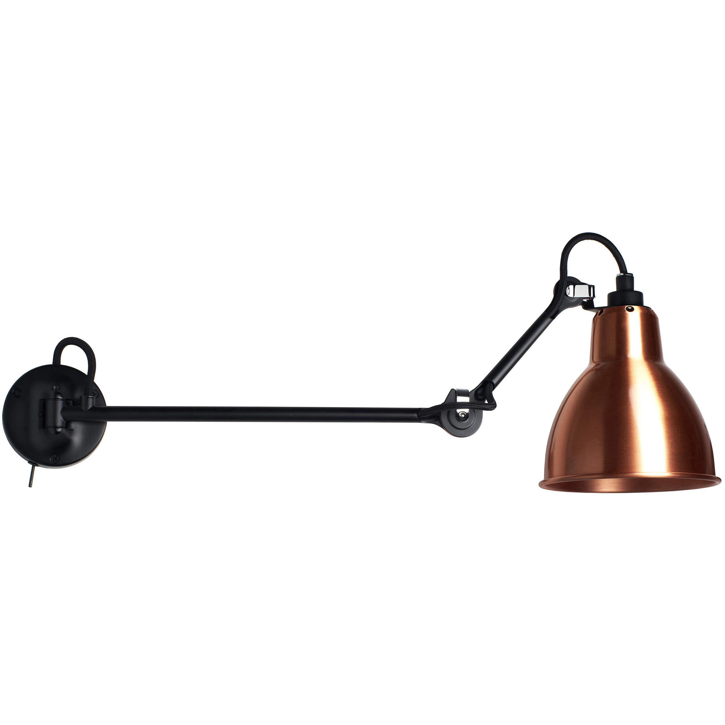 Dcw&eacute;ditions Lampe Gras N&deg;204 L40 Sw V&auml;gglampa Koppar - V&auml;gglampor St&aring;l Koppar - 204 L40 SW BL-COP