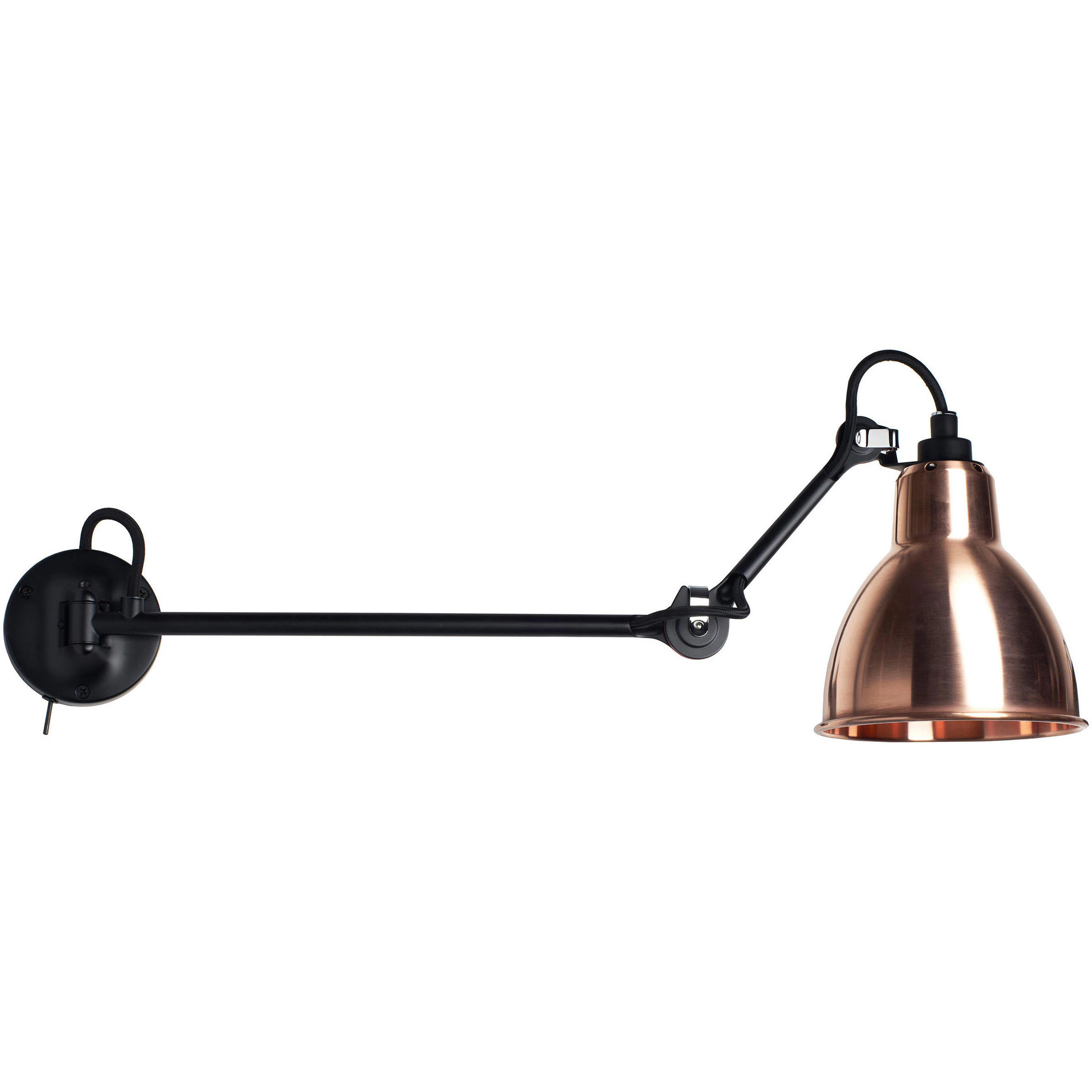 Dcw&eacute;ditions Lampe Gras N&deg;204 L40 Sw V&auml;gglampa R&aring;tt Koppar - V&auml;gglampor St&aring;l R&aring; Koppar - 204 L40 SW BL-COP-RAW