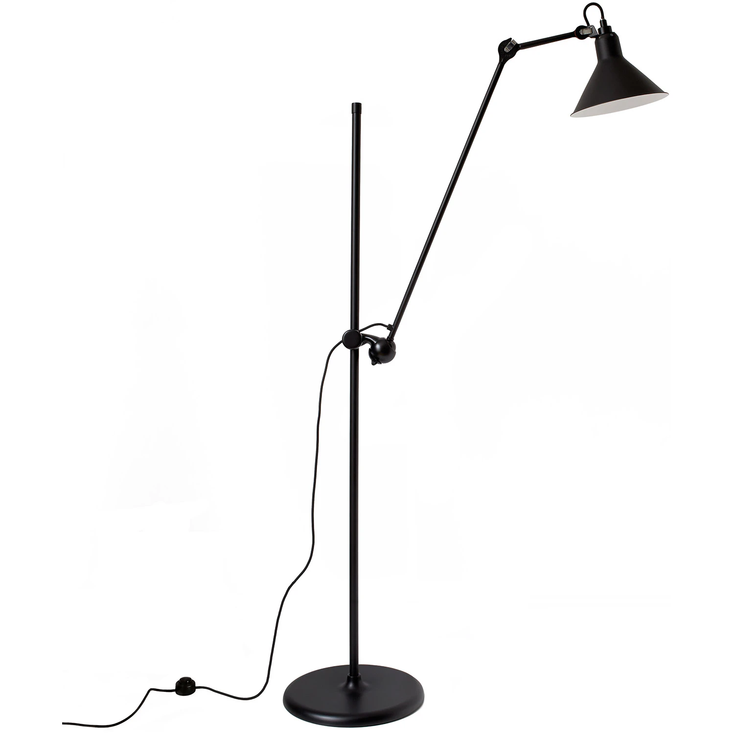 Dcwéditions Lampe Gras N°215 Golvlampa Svart - Golvlampor Stål Svart - 215 BL-BL CONIC