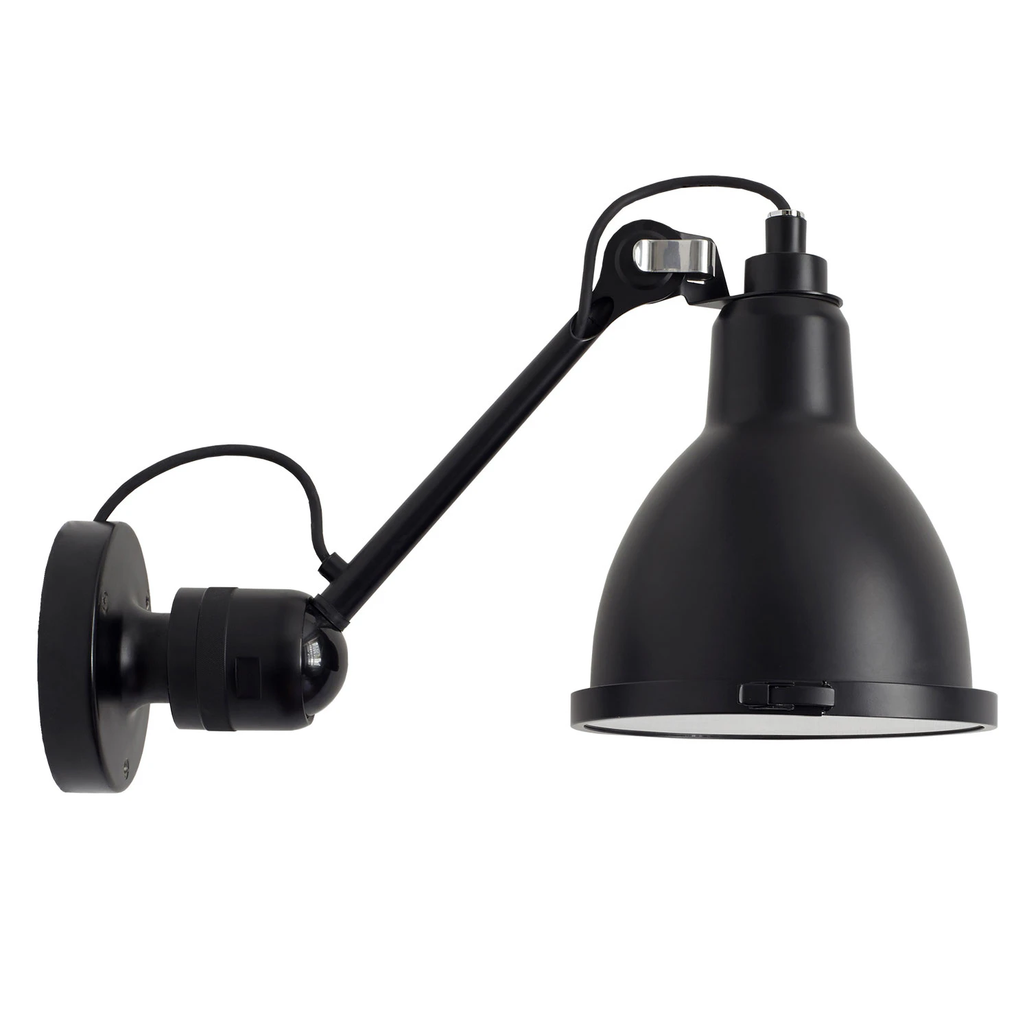 Dcwéditions Lampe Gras N°304 Xl Vägglampa Svart - Fasadlampor Rostfritt Stål Svart - 304 XL SEA BL-BL XL OUT ROUND