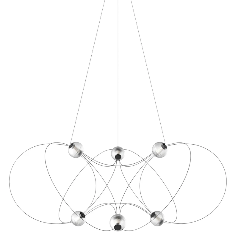 Munari Ljuskrona X6, Svart