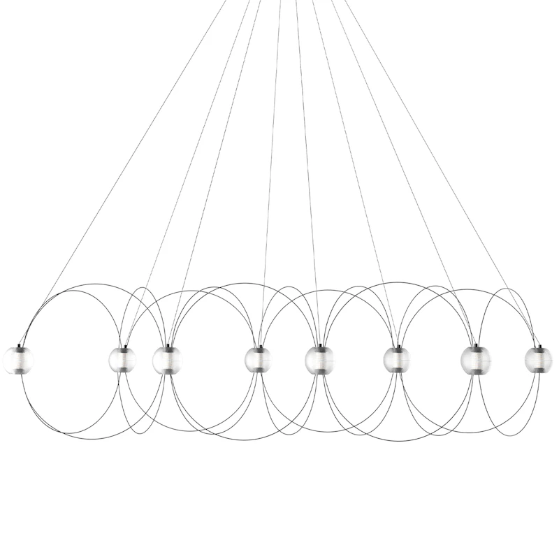 Munari Ljuskrona X8, Svart