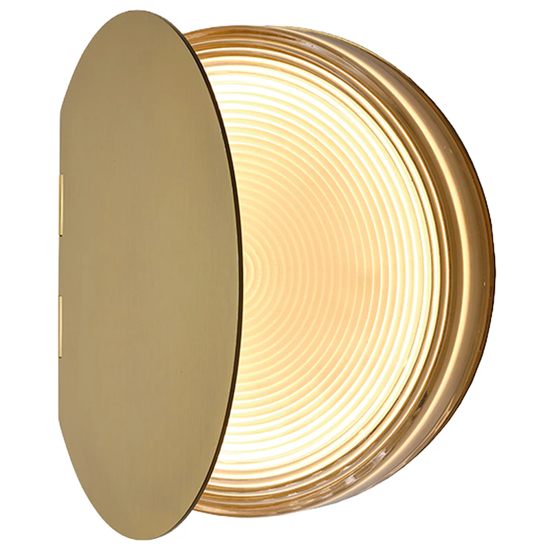 Poudrier Vägglampa, Mässing