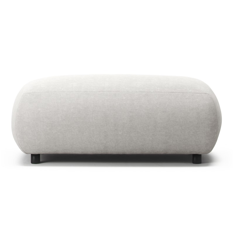 Atelier Fotpall 113 cm Micro Chenille, Moon White