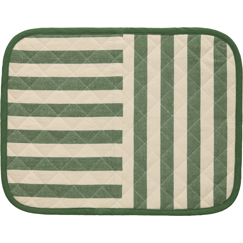 Block Stripe Bordstablett 35x45 cm, Grön