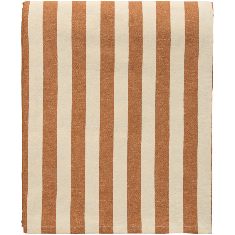 Block Stripe Duk 140x240 cm, Brun