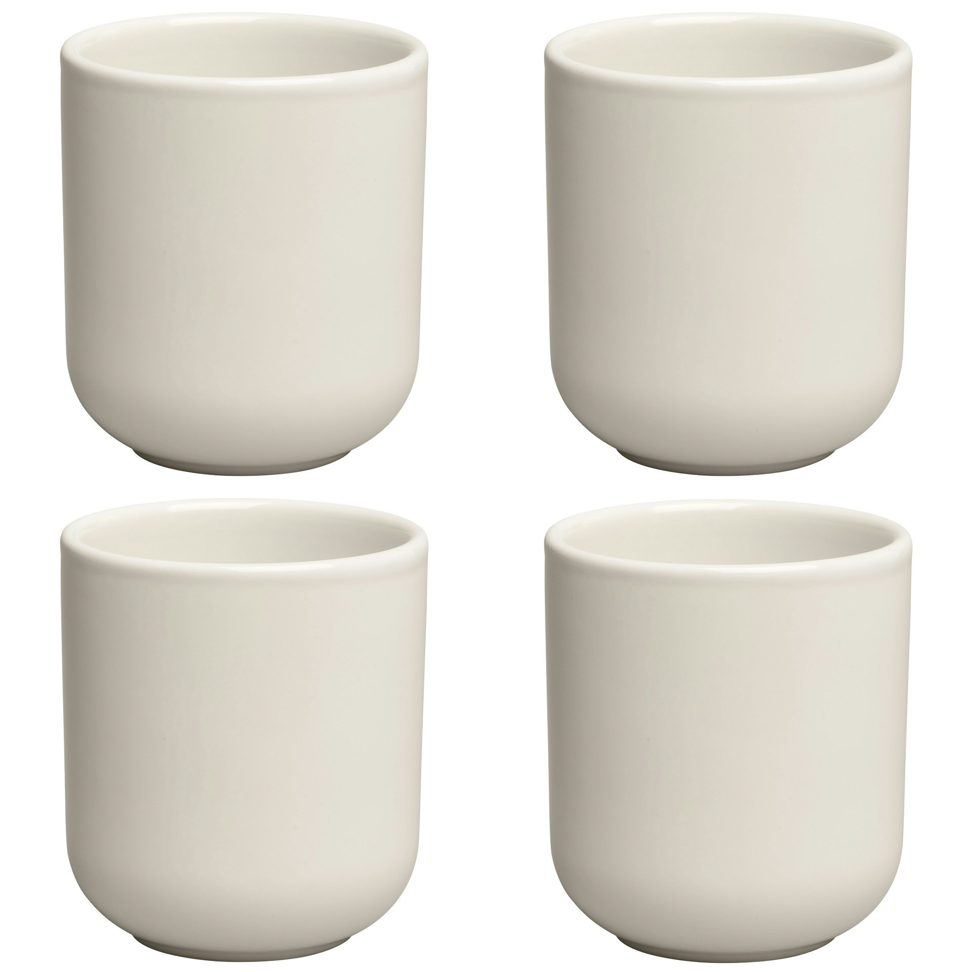 Decotique Bon Espressokopp 4-pack Ivory - Espressokoppar Stengods Elfenben - 402151+402151+402151+402151