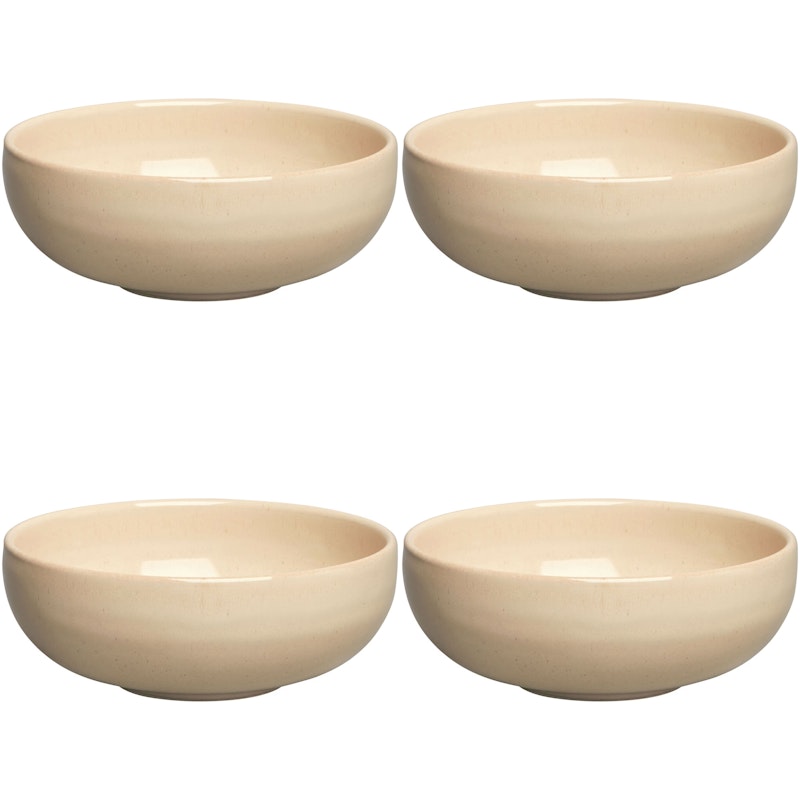 BON Skål 12 cm 4-pack, Beige
