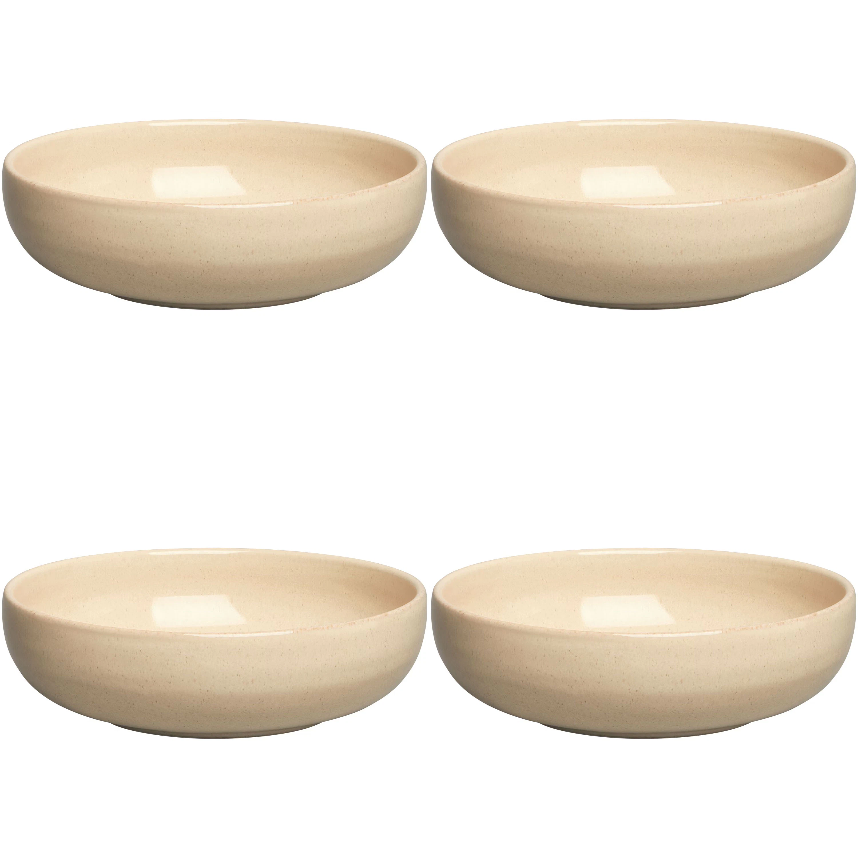 Decotique Bon Sk&aring;l 16 Cm 4-pack Beige - Serveringssk&aring;lar Stengods Beige - 390010+390010+390010+390010