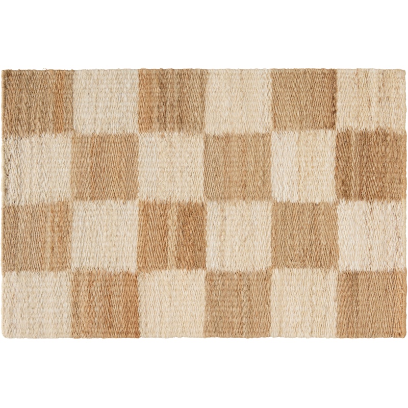 Chess Dörrmatta 60x90 cm, Natural Jute / Off-white